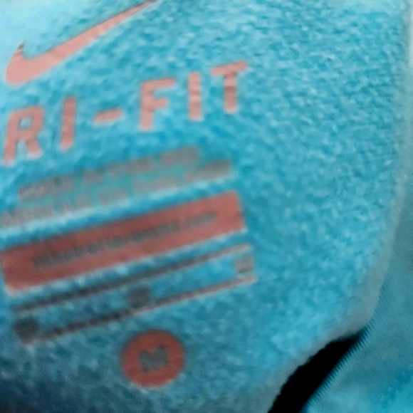 Nike Women's Dri-Fit Half Zip Hooded Thumbhole Running Sweatshirt Pullover! M - Picture 6 of 6